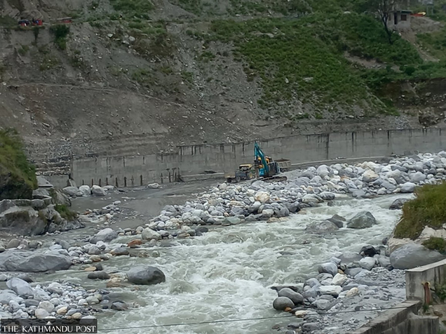 Haphazard extraction of riverbed materials poses risk to settlements in Bajhang