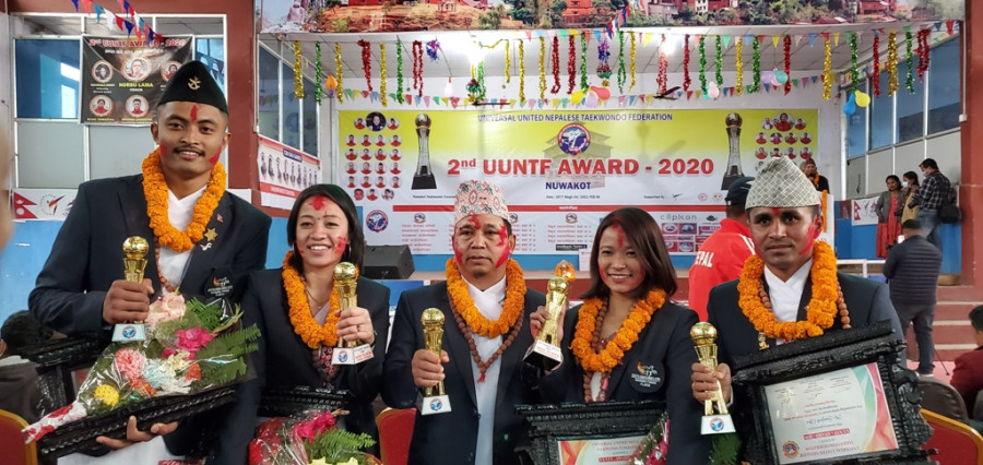 Taekwondo’s Shakya and swimmer Singh among players awarded