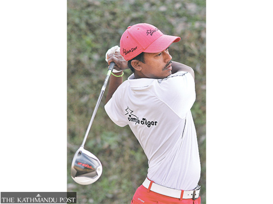 Khadka opens two-stroke lead