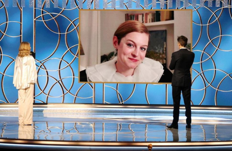 ‘Nomadland,’ satire ‘Borat 2’ win top Golden Globes