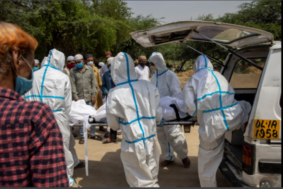 India’s coronavirus deaths exceed 200,000 after record surge in cases