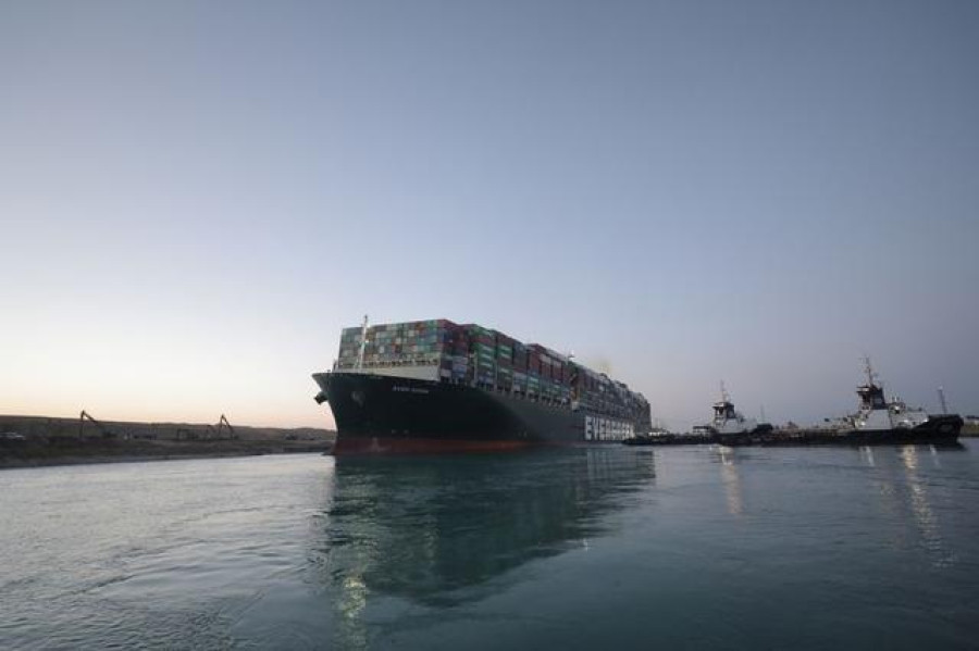 Suez Canal says traffic in channel resumes after stranded ship refloated