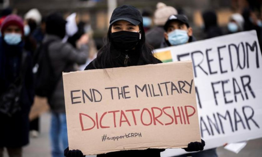 Myanmar civilian leader says people should defend themselves as toll mounts