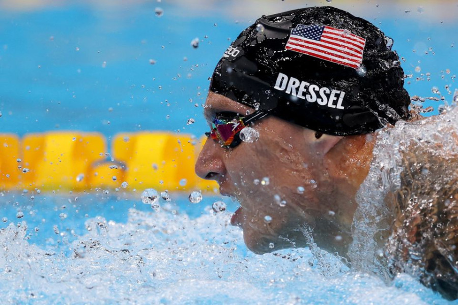 Dressel wins men's 100m butterfly gold in world record time