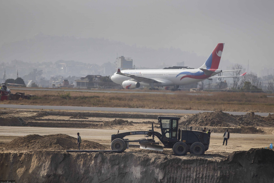 Hangars large enough to hold the Airbus A330 to be built at Kathmandu airport