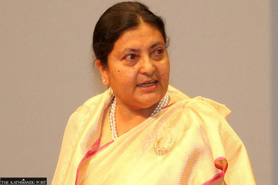 President Bhandari asks China to implement past agreements