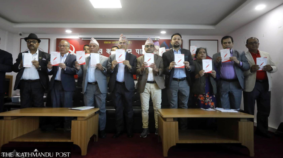 Unified Socialist’s manifesto goes at length to justify UML division