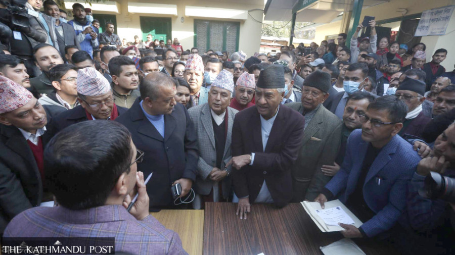 Deuba, Thapa file candidacy for parliamentary party leader post