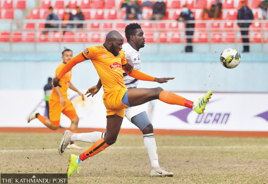 Shrestha penalty lifts Sherpa to fourth in ‘A’ Division League