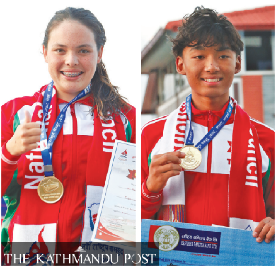 Hussain, Lama tumble more swimming records