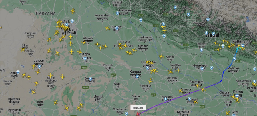 Police offload a man from Kathmandu-Mumbai flight