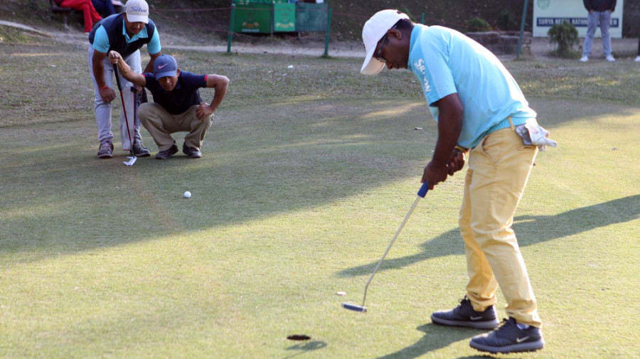 Bhuwan Nagarkoti takes nine-stroke lead
