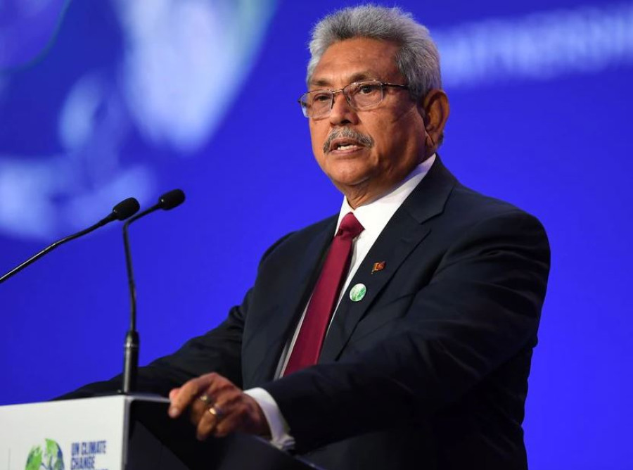 Sri Lankan president flees to Maldives hours before he was due to step down