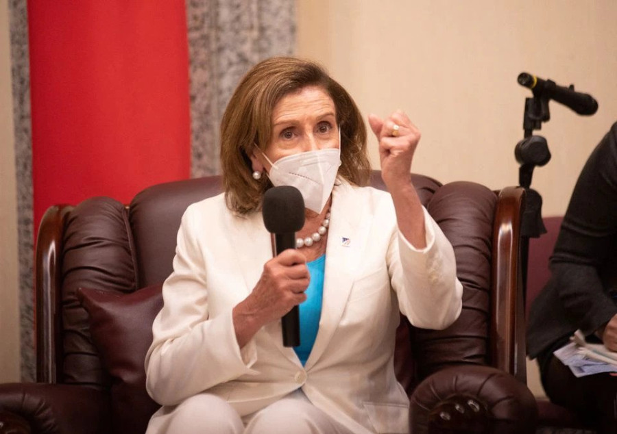 Pelosi hails Taiwan’s free society as China holds military drills, vents anger