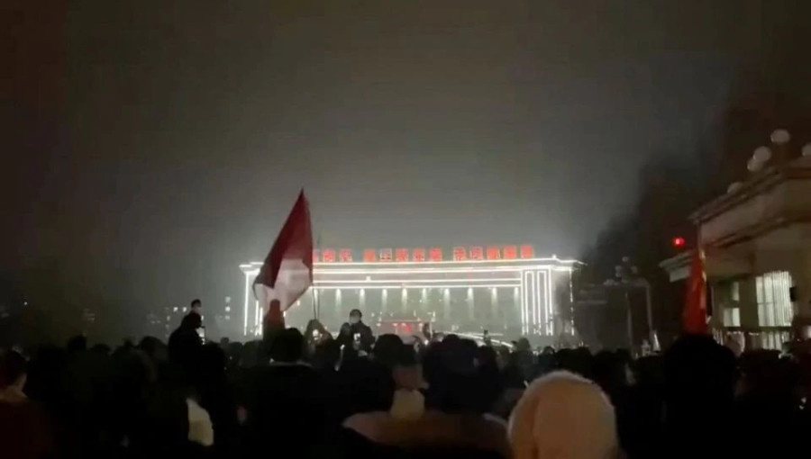 Huge Covid protests erupt in China’s Xinjiang after deadly fire