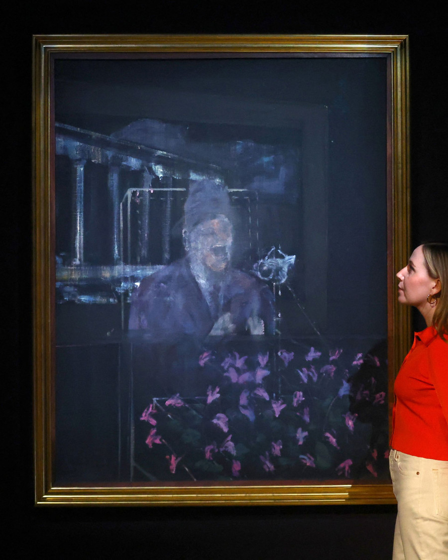 Screaming pope painting by Francis Bacon goes on display for first time