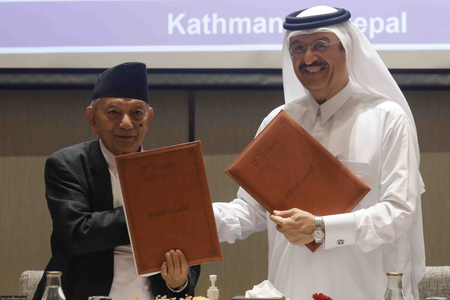 Human rights watchdogs of Nepal, Qatar sign pact to protect migrant workers’ rights