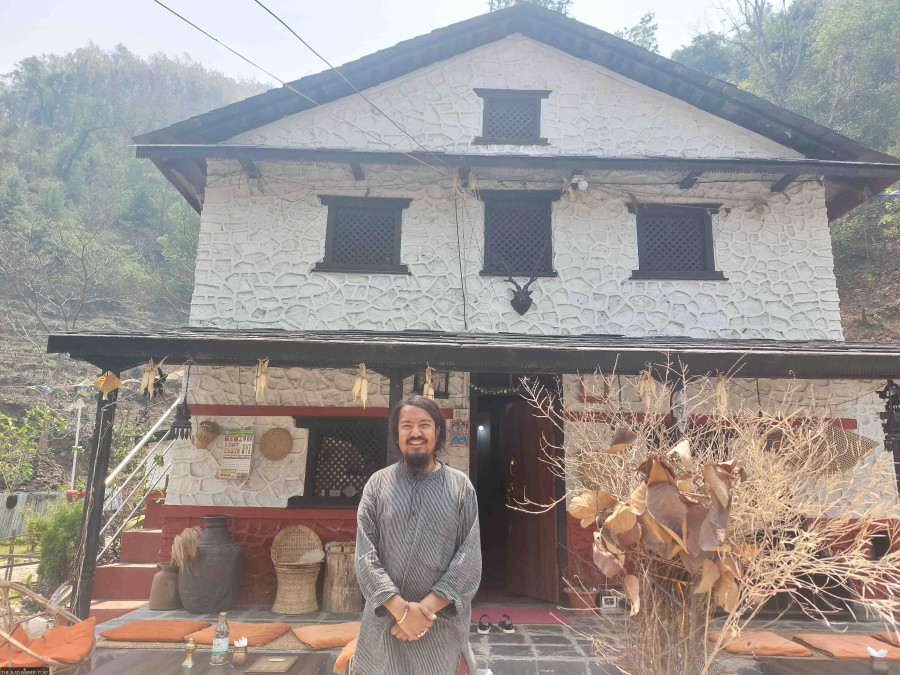 Return migrant opens flourishing farmhouse resort in his village