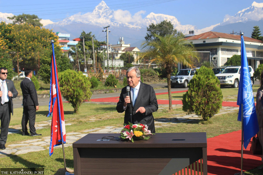 Guterres appeals to international community to stop war against nature