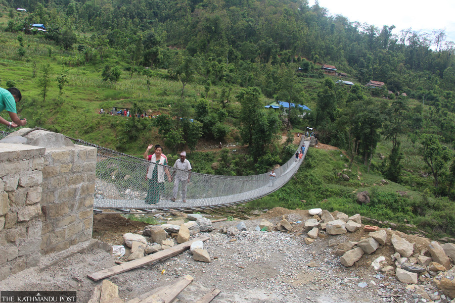 New suspension bridge brings relief to Hetauda students