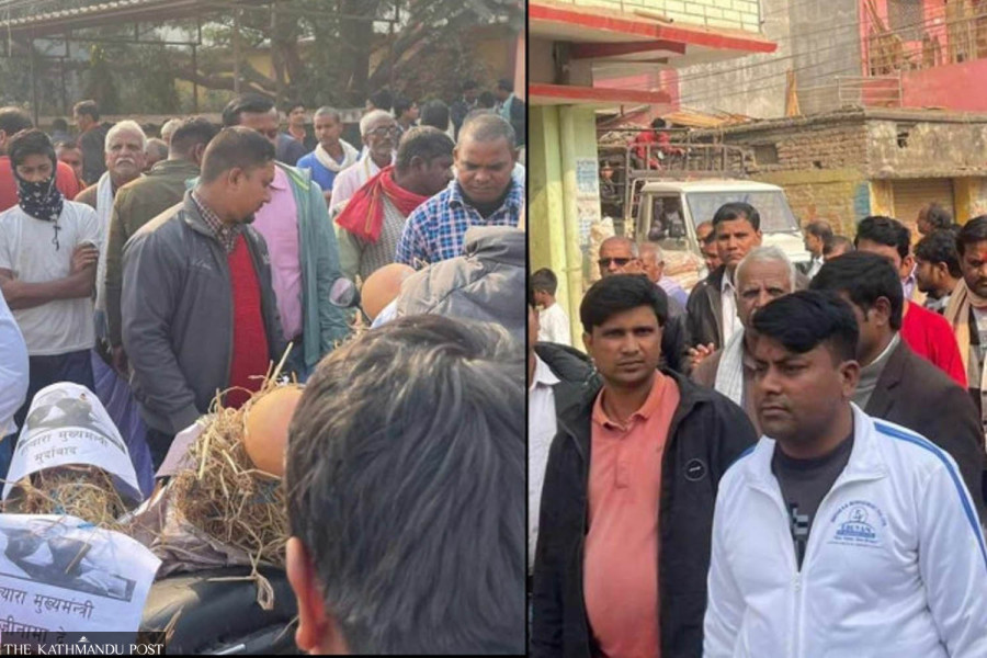 Locals protest seeking justice for man who died of bullet injuries