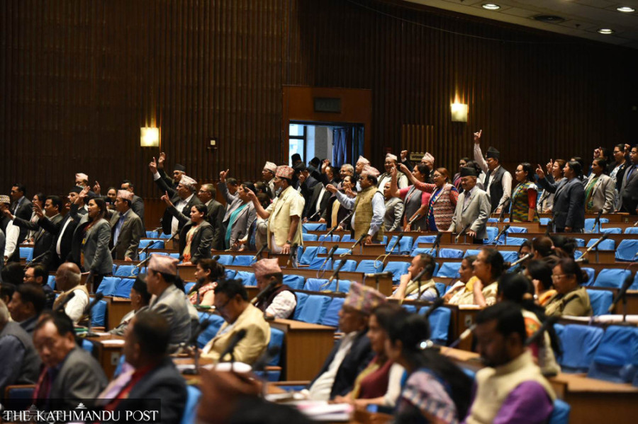 Opposition parties obstruct House over citizenship bill authentication