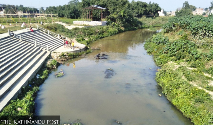 Sirsiya river appears cleaner now, but this is temporary