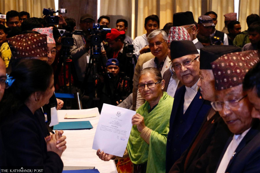 Astalaxmi Shakya files candidacy for Vice President