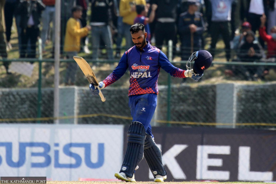 Aasif’s maiden ton gives Nepal flying start