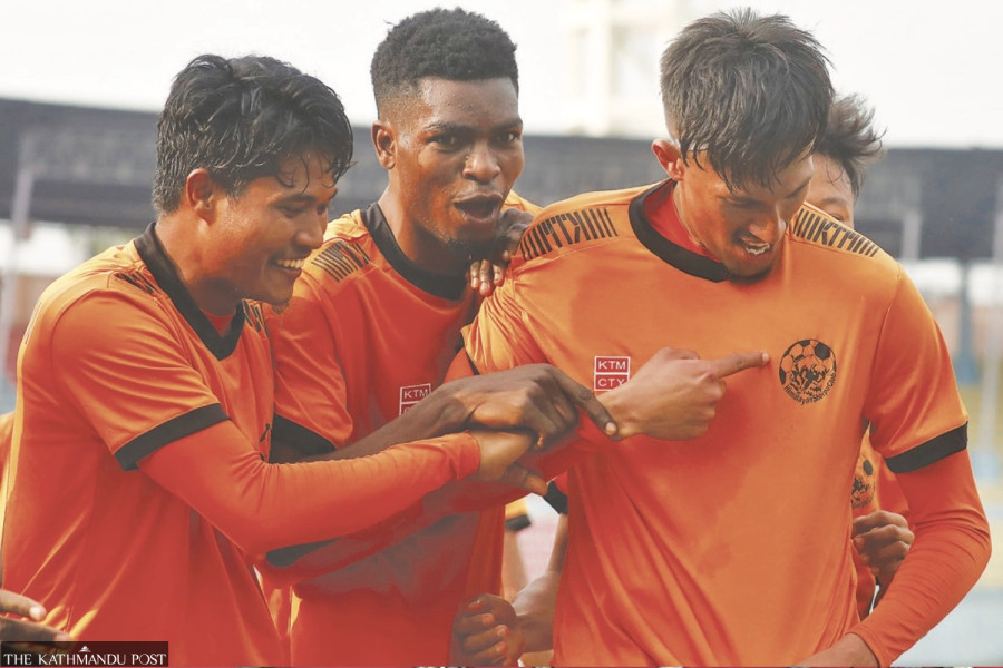 Shrestha last-gasp goal gives Sherpa victory, Manang top Sankata