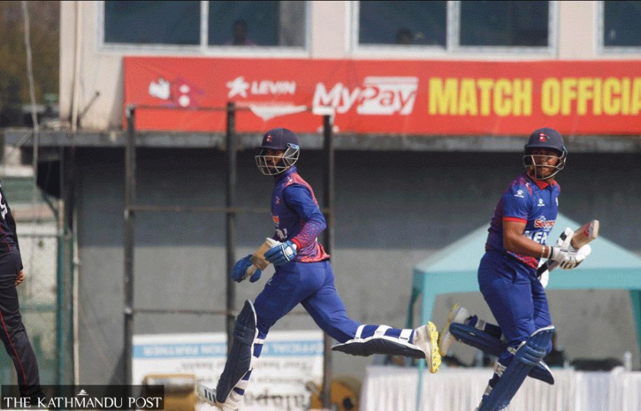 Three half centuries spur Nepal to victory