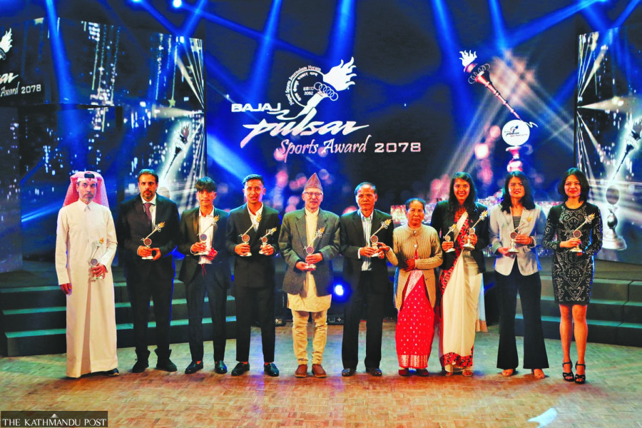 Footballer Bista, Shahi win player of the year awards