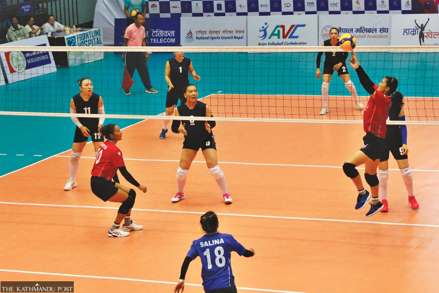 Nepal off to winning start in CAVA Volleyball