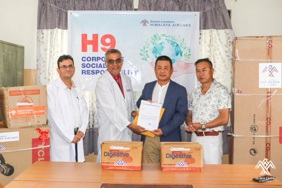 Himalaya Airlines gifts AC to Nepal Orthopaedic Hospital
