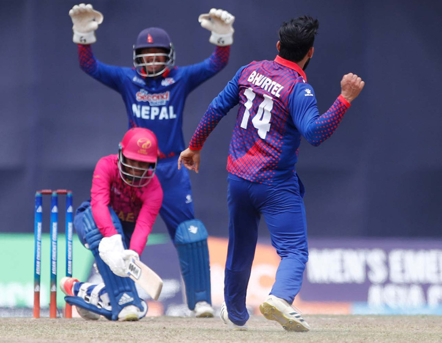 Bhurtel all-round show inspires Nepal to victory