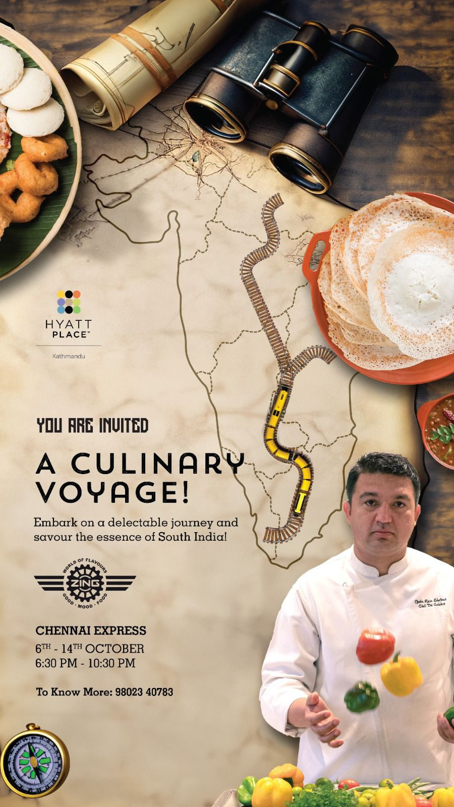 Hyatt Place Kathmandu hosting Chennai Express Food festival