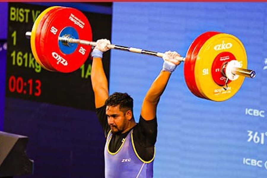 Bist sets weightlifting national record at Asian Games