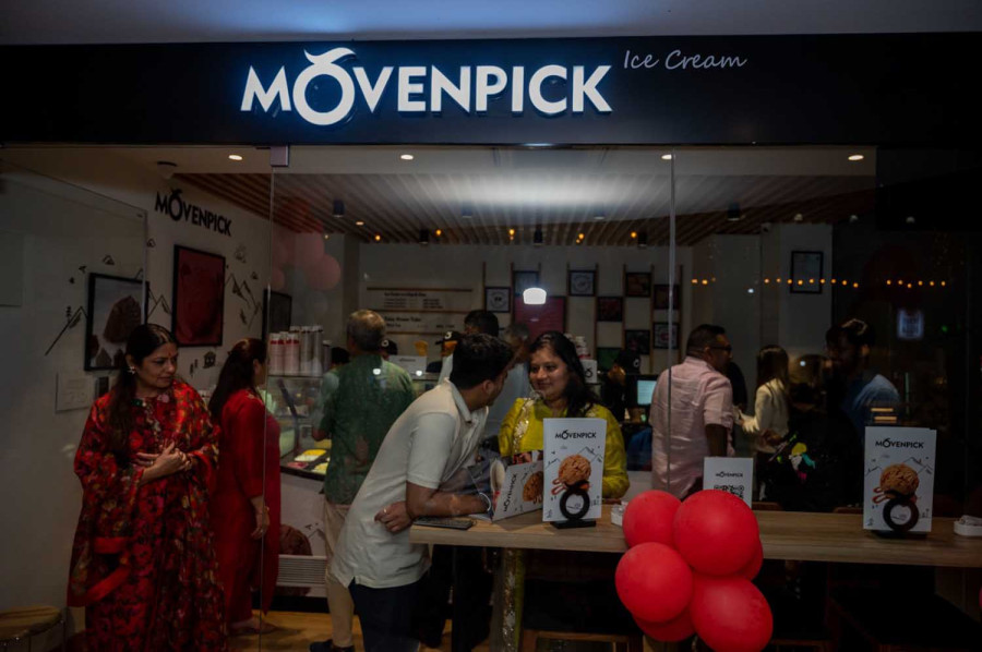 Swiss Movenpick ice cream in Nepal