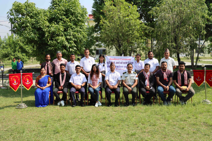 Coca-Cola Beverages Nepal hands over rainwater harvesting project to Sainik Awasiya Mahavidyala