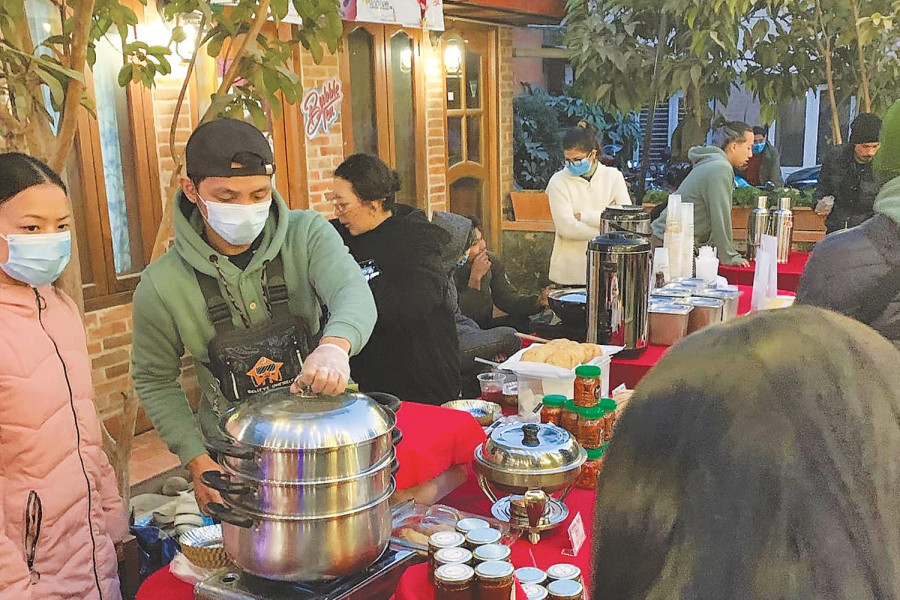 An evening market of all things local