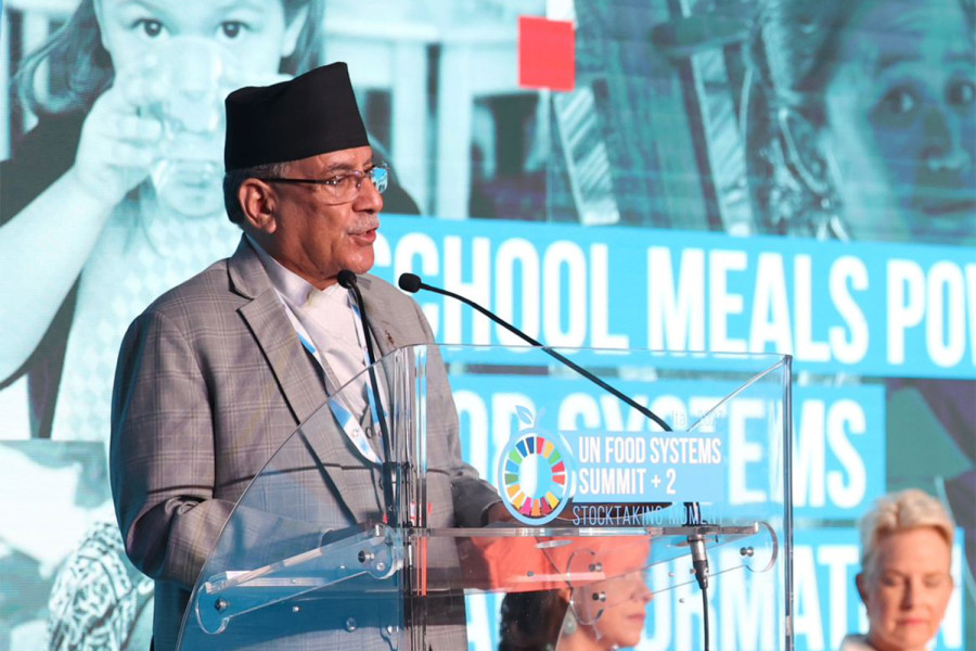 Prime Minister Dahal underscores importance of school meals at UN meet