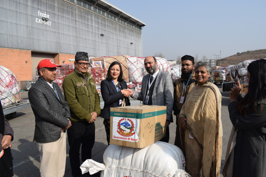 Nepal sends relief materials to Turkey