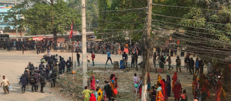 Three injured as micro-finance victims, police clash in Inaruwa