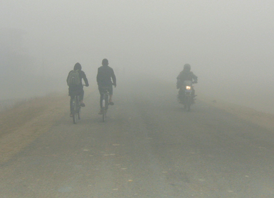 Haze and fog blanket most of the country