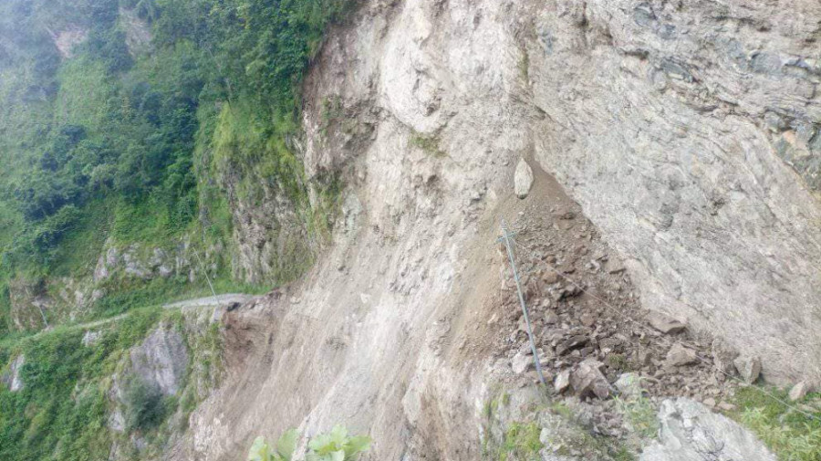Villages cut off after landslide damages foot trail