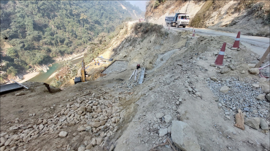 Dhoban-Chidiya Khola section of Siddhartha Highway to be closed for eight hours daily