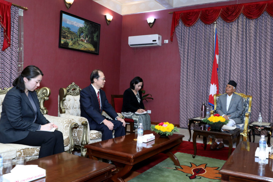 Japanese envoy Kikuta calls on President Paudel
