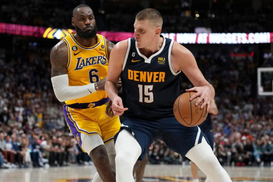 Photos: Nuggets sweep Lakers to advance to NBA Finals