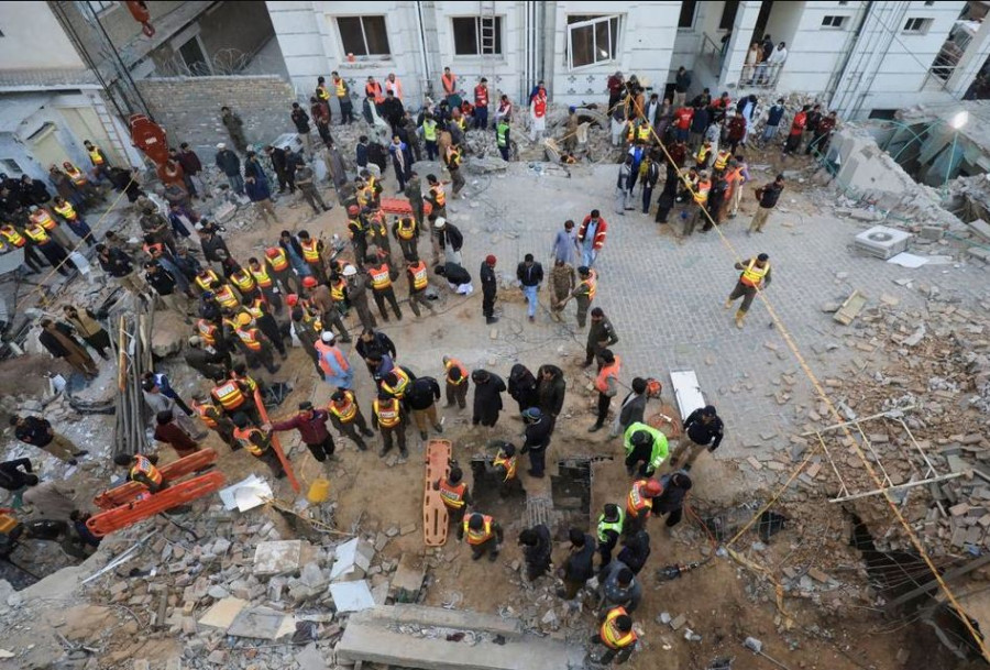 Death toll in suicide bombing at mosque in Pakistan climbs to 59