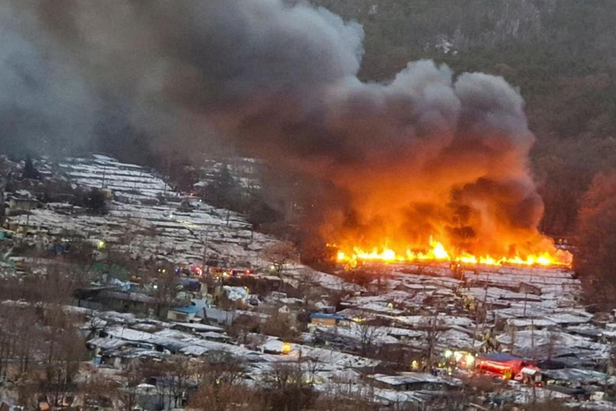 South Korea fire spurs evacuation of 500 from shanty town